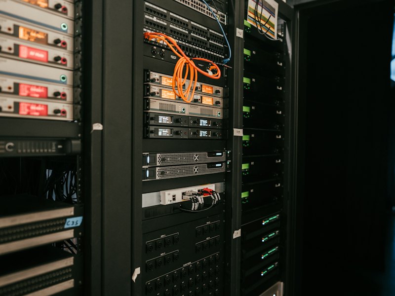 Servers installed in a rack